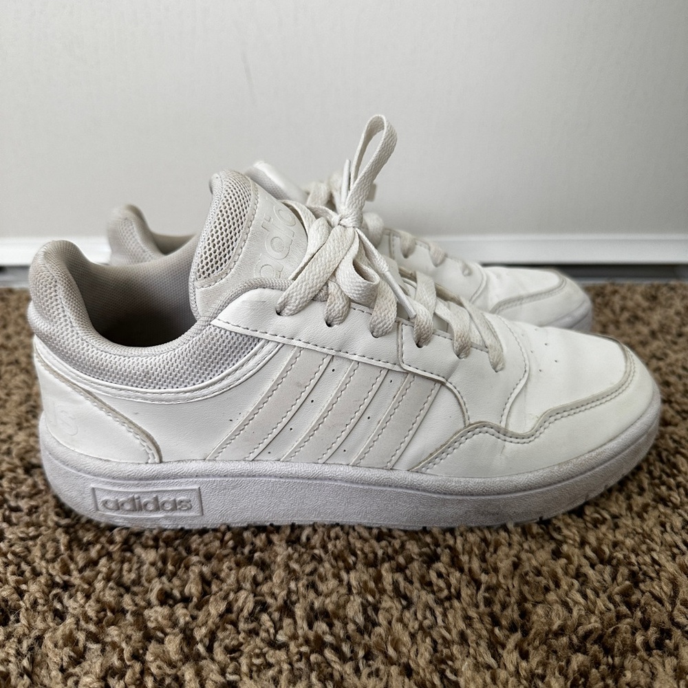 White adidas sneakers